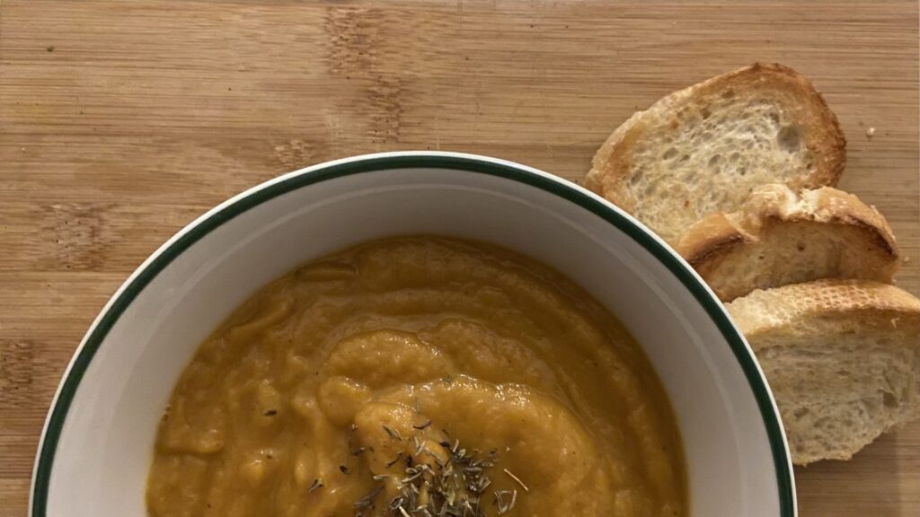 Sweet potato carrot soup
