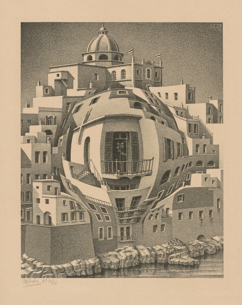 Balcony
M.C. Escher of lithograph, 1945
